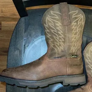 🚨🚨 ARIAT Groundbreaker Wide Square Toe MetGuard STEEL TOE Work Boot 10020063