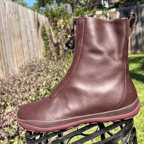 ▶️ Camper ◀️ Goretex Waterproof Boots, Michelin Traction Brown/ Maroon,