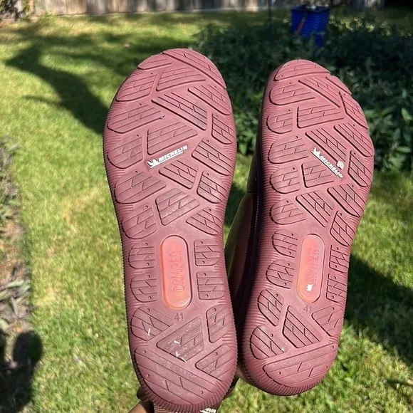 ▶️ Camper ◀️ Goretex Waterproof Boots, Michelin Traction Brown/ Maroon,