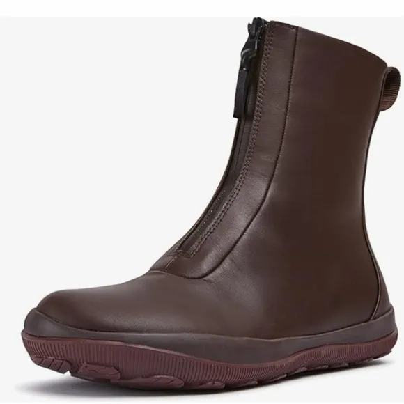 ▶️ Camper ◀️ Goretex Waterproof Boots, Michelin Traction Brown/ Maroon,