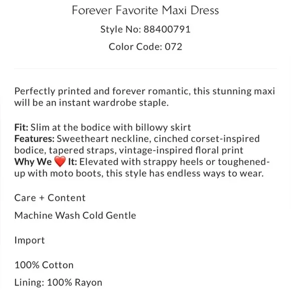 🆕 FREE PEOPLE | FOREVER FAVORITE MAXI | Size M