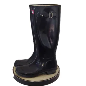 - Hunter Original Black Glossy Outdoor Rain Boots.