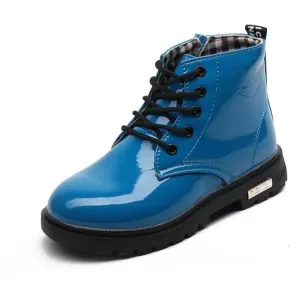 ⭐ Little Girls Waterproof Ankle Combat Boots Toddler Lace Up Side Zipper