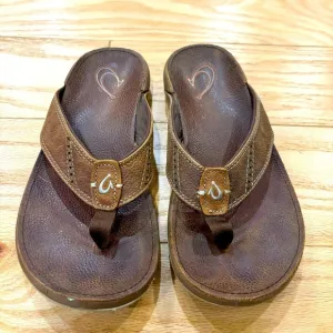 🏝️ OluKai Nui Men’s Leather Sandals - size 8/41​​