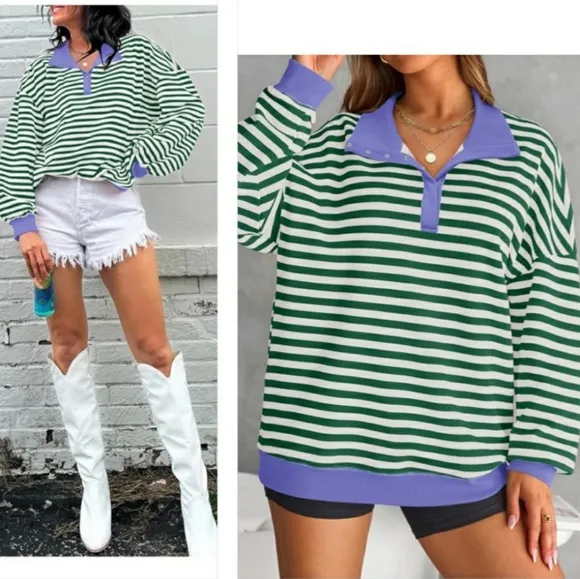🆕 Striped Pullover sweater
