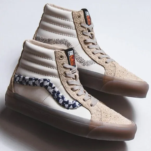 🔥 Vans Sk8-Hi x Rokit Collab 👟 High-Top Sneakers (VN0000SQBKV) Men's Sz 9 NEW