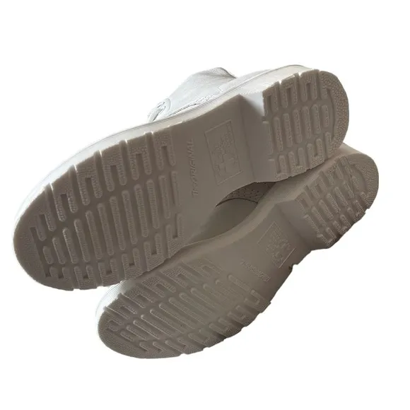 1460 PASCAL WOMEN'S MONO LACE UP BOOTS WHITE VIRGINIA
