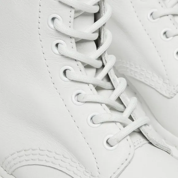 1460 PASCAL WOMEN'S MONO LACE UP BOOTS WHITE VIRGINIA
