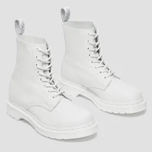 1460 PASCAL WOMEN'S MONO LACE UP BOOTS WHITE VIRGINIA