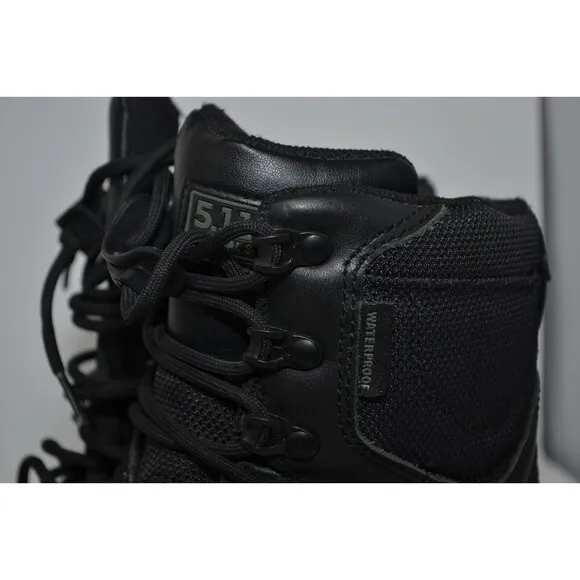 5.11 XPRT Waterproof 8&quot;‎ Boots Size 8 Black Tactical Military Hiking Boots