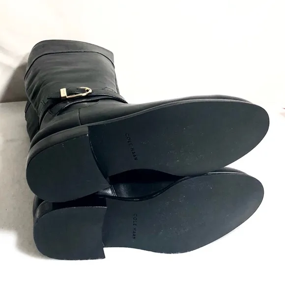 5B Cole Haan Black Catskills Extended Calf Boot