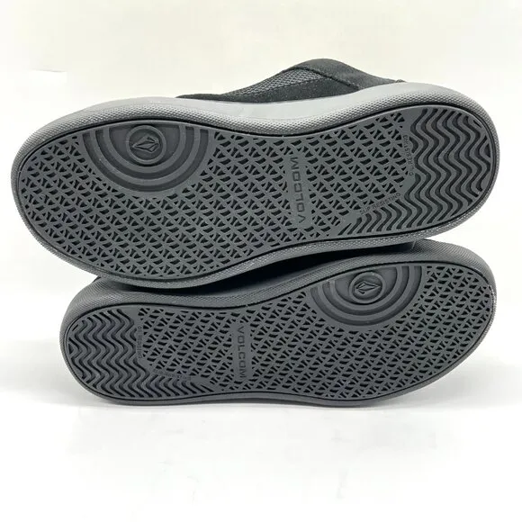 8W 8 WIDE WIDTH Volcom Black Leather Comp Toe Safety Work Shoes Sneakers