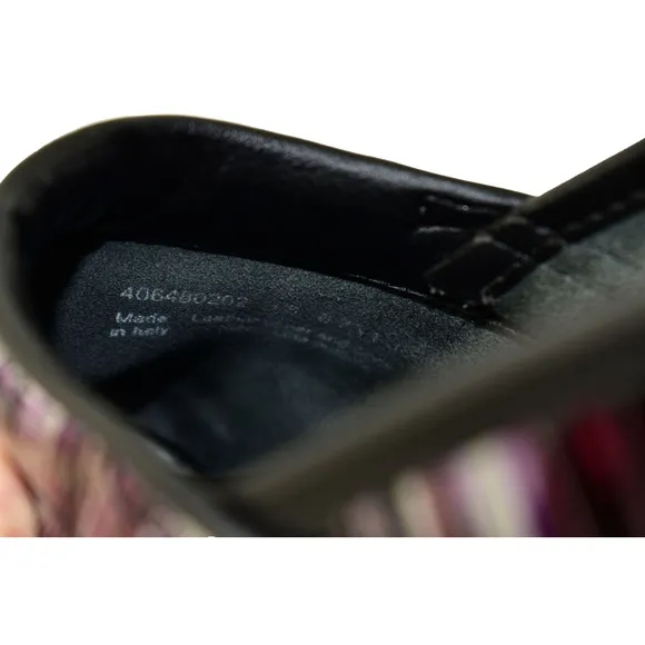 A8 Auth DANSKO Professional Crosshatch Patent Leather Comfort Clog Shoes Size 38