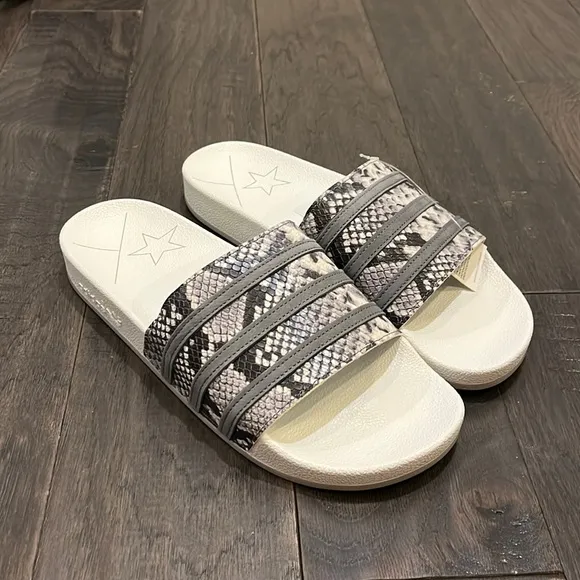 Adidas Adilette EH0166 SnakeSkin shoes slides sandals shower pool beach new Mens