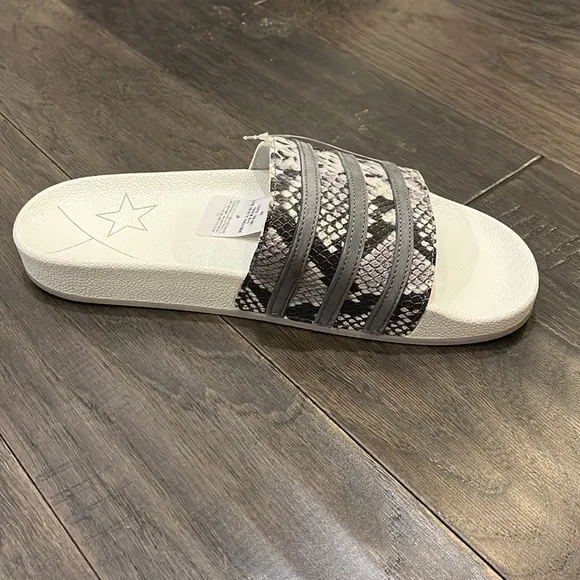 Adidas Adilette EH0166 SnakeSkin shoes slides sandals shower pool beach new Mens