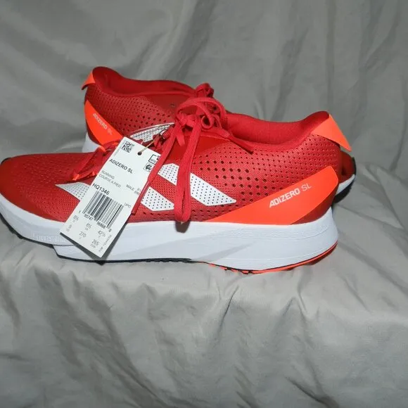 ADIDAS ADIZERO SL MENS COMFORT STYLISH RED/WHITE 🆕FAST😮‍💨⚡🚚