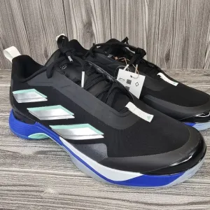 Adidas Avacourt Womens Tennis Shoes - Black/Blue - Women's Size 8.5 NEW