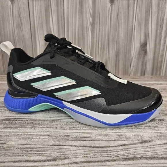Adidas Avacourt Womens Tennis Shoes - Black/Blue - Women's Size 8.5 NEW