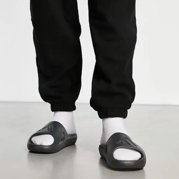 ADIDAS • Black Adicane Sandals Slides Includes Box