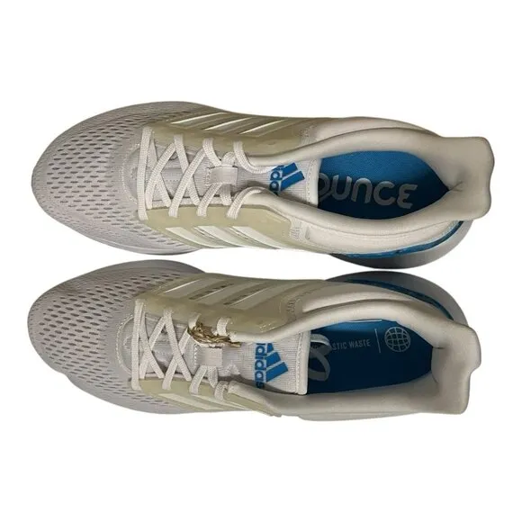 Adidas EQ21 Running/Training Gym Shoes Sneakers Blue &amp; White Size 11