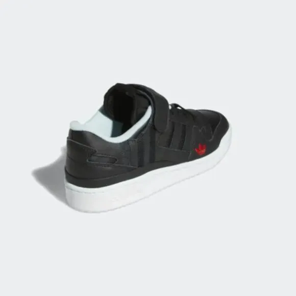 Adidas Forum Low Mens Casual Sneaker Shoes Black White HQ4536 NEW Multi Sz