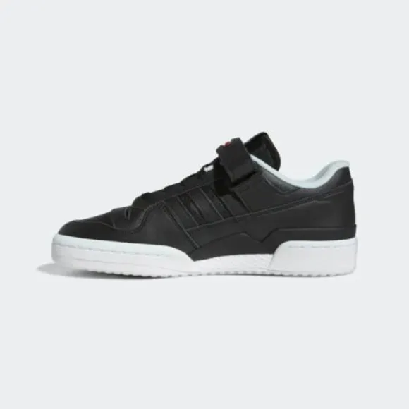 Adidas Forum Low Mens Casual Sneaker Shoes Black White HQ4536 NEW Multi Sz