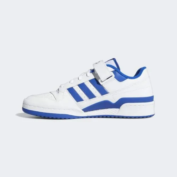 Adidas Forum Low Mens Casual Sneaker Shoes White Blue FY7756 NEW Multi Sz