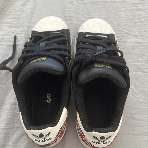 Adidas Kids Superstar Black and White Shoes