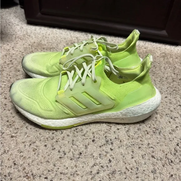 Adidas Lime Green Running Shoes