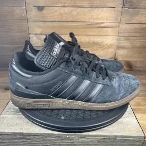 Adidas Mens Size 12 Busenitz Mens Skate Black Lace Up Shoes Suede Gum Sole