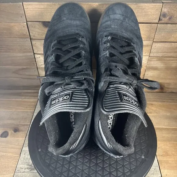 Adidas Mens Size 12 Busenitz Mens Skate Black Lace Up Shoes Suede Gum Sole