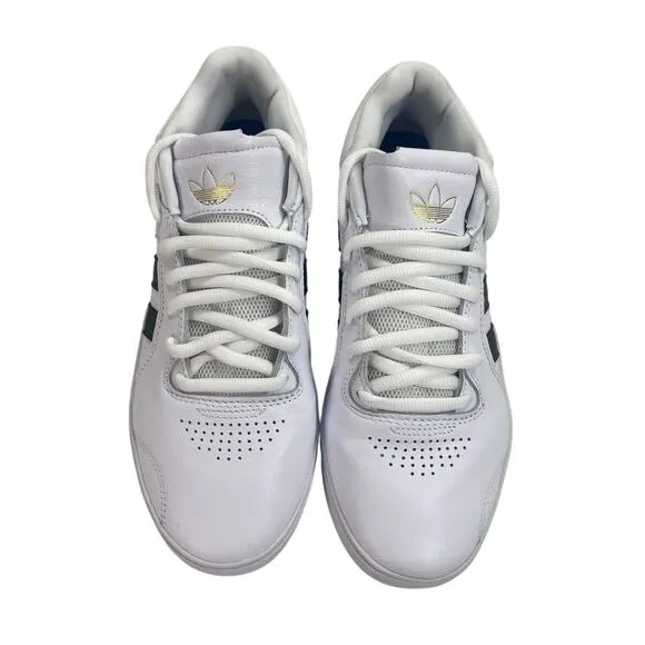 adidas Men's Tyshawn Skate Shoes White Black Gold Size 9.5 9 1/2 H04931