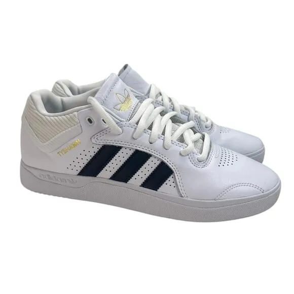adidas Men's Tyshawn Skate Shoes White Black Gold Size 9.5 9 1/2 H04931
