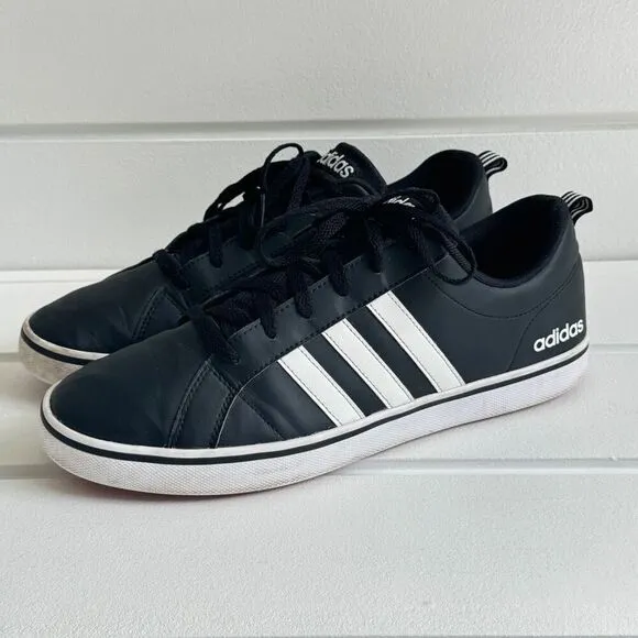 Adidas Men’s VS Pace 2.0 Grand Court Sneakers B74494 Black &amp; White Size 11.5