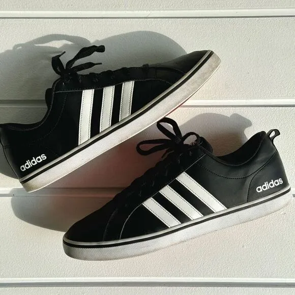 Adidas Men’s VS Pace 2.0 Grand Court Sneakers B74494 Black &amp; White Size 11.5