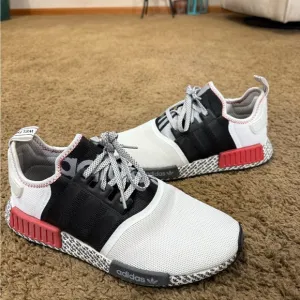 Adidas NMD R1 Sneakers - Black, White and Red