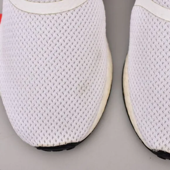 ADIDAS NMD R1 YOUTH KIDS SIZE 7 PRIME KNIT BOOST SHOES RED WHITE WOMEN'S 8.5