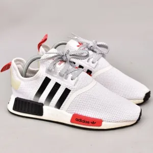 ADIDAS NMD R1 YOUTH KIDS SIZE 7 PRIME KNIT BOOST SHOES RED WHITE WOMEN'S 8.5