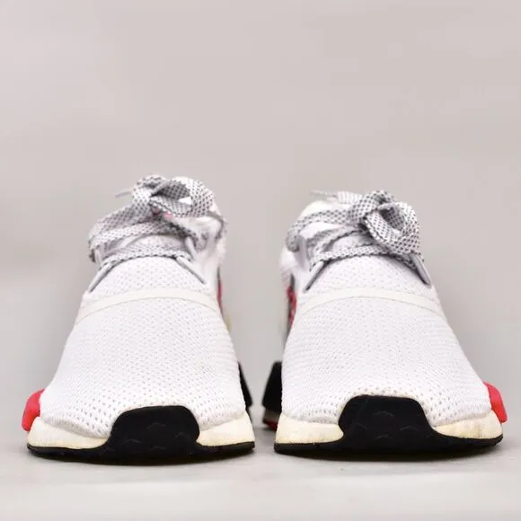 ADIDAS NMD R1 YOUTH KIDS SIZE 7 PRIME KNIT BOOST SHOES RED WHITE WOMEN'S 8.5