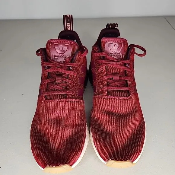 adidas NMD R2 Collegiate Athletic Shoes Sneakers Burgundy 2018 Men's Size 10