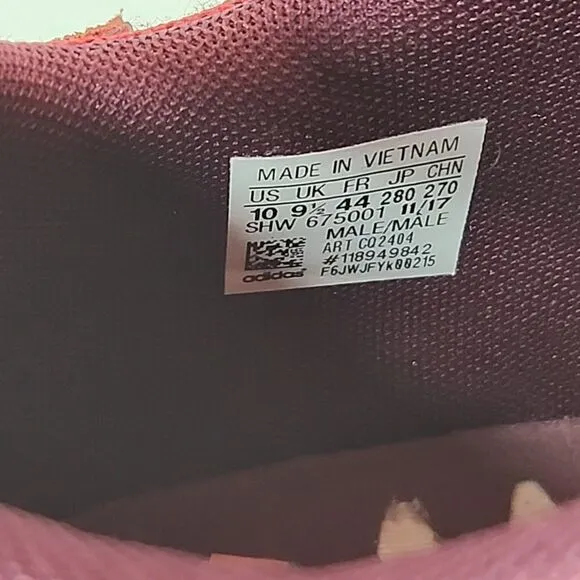 adidas NMD R2 Collegiate Athletic Shoes Sneakers Burgundy 2018 Men's Size 10