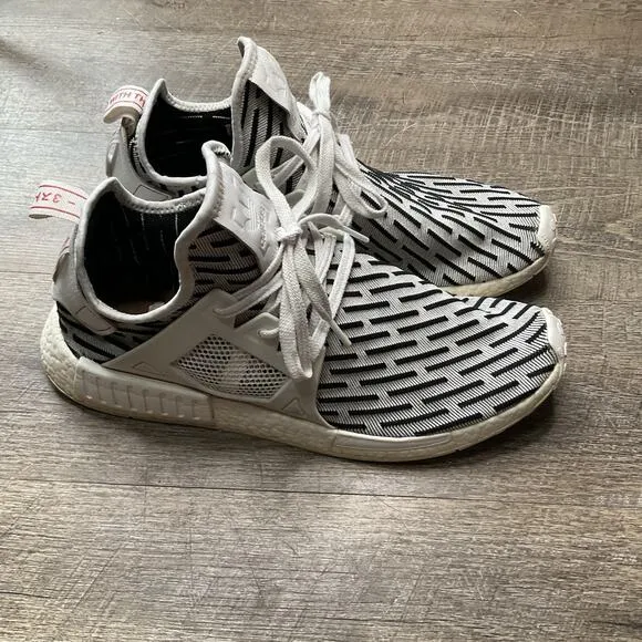 Adidas NMD XR1 Zebra Mens Size 13 White Black Running Shoes Sneakers BB2911