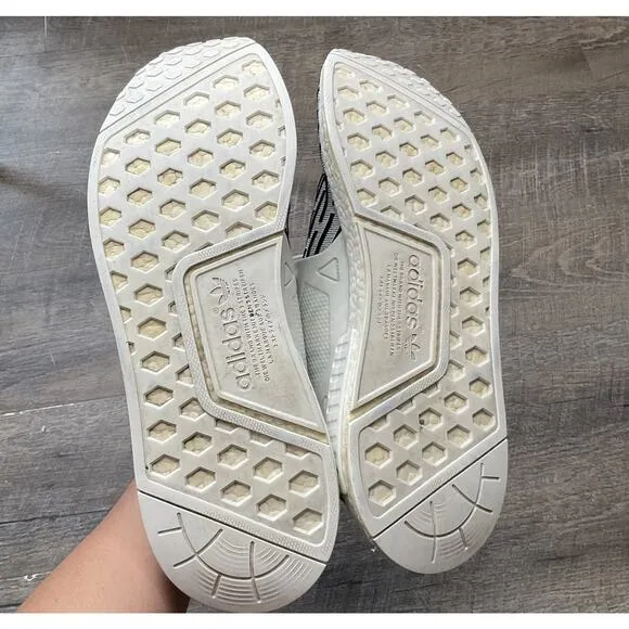 Adidas NMD XR1 Zebra Mens Size 13 White Black Running Shoes Sneakers BB2911
