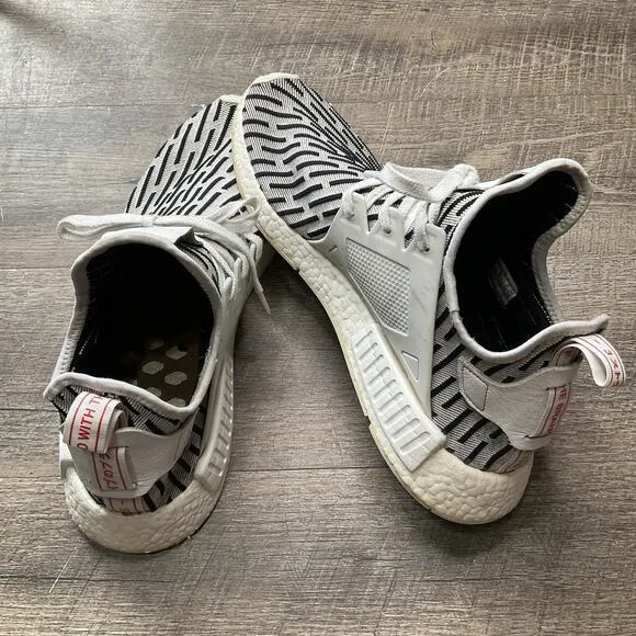 Adidas NMD XR1 Zebra Mens Size 13 White Black Running Shoes Sneakers BB2911