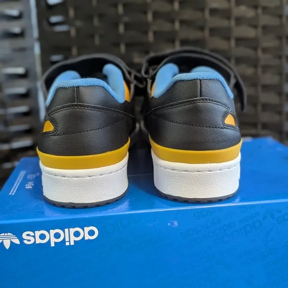 ADIDAS Originals Men's Forum Low Shoes Black Blue/gold 11.5 Sneakers Athletic