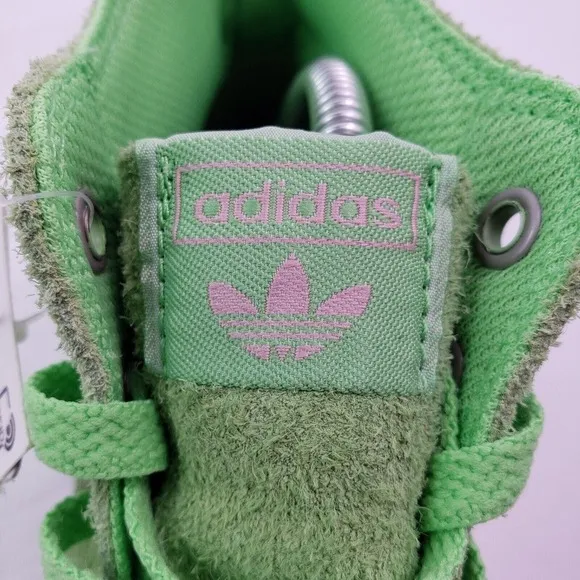 Adidas Originals Nizza Hi RFS Mens Size 9 Green Leather Lifestyle Skate Shoes