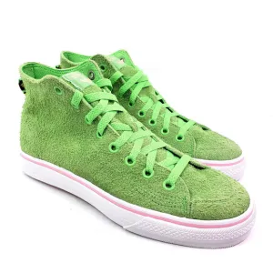 Adidas Originals Nizza Hi RFS Mens Size 9 Green Leather Lifestyle Skate Shoes