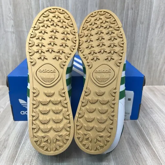 Adidas Originals Samoa Cloud White Green Gum Casual Shoes JH9078 Men's size 9.5