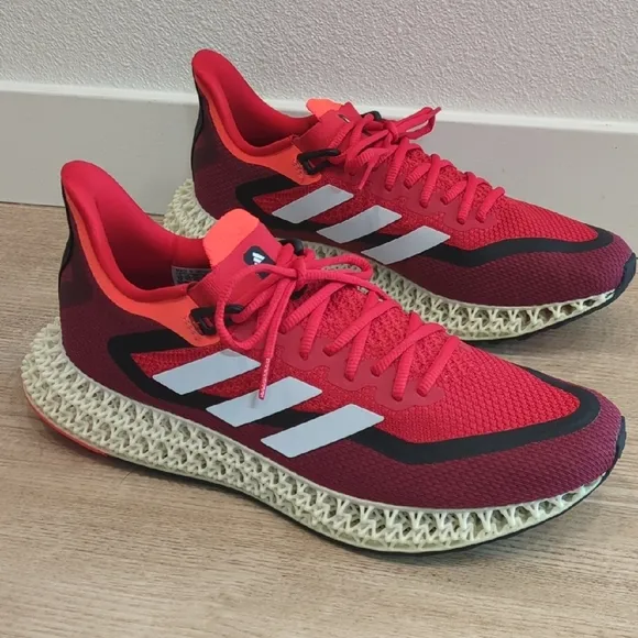 Adidas Red Running Shoes Men's Size 12