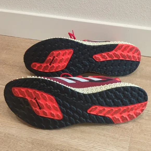 Adidas Red Running Shoes Men's Size 12